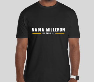 Nadia for Congress Tee - Black
